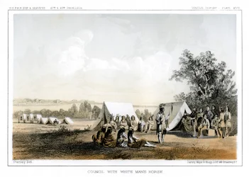 Råd med den vite mannens häst, 1856