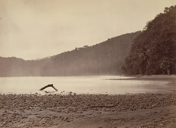 Tropiskt landskap, ändan av den föreslagna kanalen, Limon Bay, 1871.