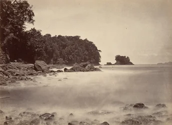Tropiskt landskap, utsikt över Limon Bay, 1871.