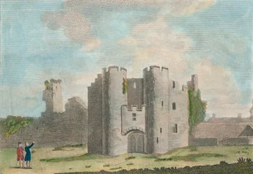 Porten till Pembroke Castle, Pembrokeshire, 1785