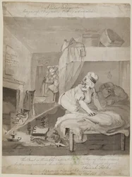 En patentsläckare, som är ett säkert och enkelt läge Att släcka ett ljus, 1801 (penna, pensel och bläck på papper)