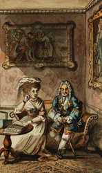 En uppsättning av tolv illustrationer till Tristram Shandy,
