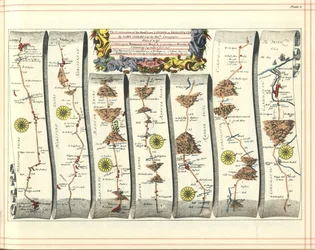 Britannia Atlas: The Continuation of the Road from London to Aberystwyth, 1675