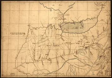 (En handelsresandes karta över Ohio-landet före 1753. LOC gm71002324