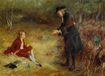 John Pettie - En predikan vid vägkanten