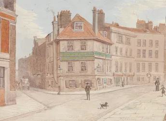 Northumberland Head Inn at Corner of Fort St. and Gun St., スピタルフィールズ スウェーデン