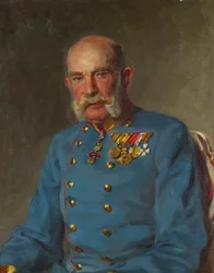Kejsar Franz Joseph I i tjänsteuniform av en österrikisk fältmarskalk
