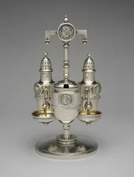Hjulsats, ca. 1862-1871 (silver med förgyllt silver)