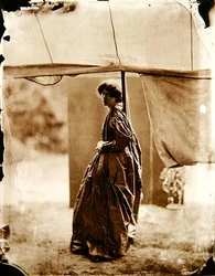 Porträtt av Jane Morris (1839-1914) 1865 (albumintryck) (se även 265088)
