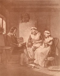 Hemlig lycka, Laetitia med sina föräldrar, 1789