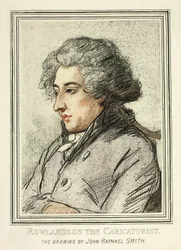 Porträtt av Thomas Rowlandson, från reproduktioner av teckningar av gamla mästare i British Museum