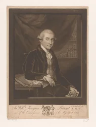 Porträtt av William Musgrave Sir Willm. Musgrave Baronet F.R.S. en av kommissarierna för hans Majestäts tullar (titel på objekt)