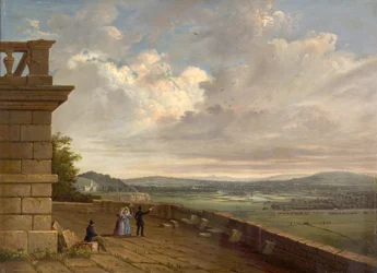 Utsikt från Nottingham Castle Terrace Looking East, c.1845