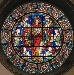 Kristus i majestät, 1859 (målat glas)
