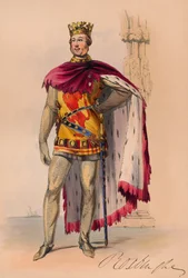 James Innes-Ker i Plantagenet-dräkt för Queen Victorias Bal Costume, 12 maj 1842, 1843.