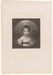 Porträtt av Emily Ashley-Cooper The Rose Bud / (Present Lady Ashley) (titel på objekt)