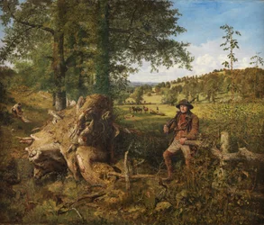 En dag på landet (Olja på duk)