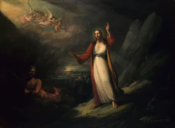Kristus frestad av djävulen, 1818.