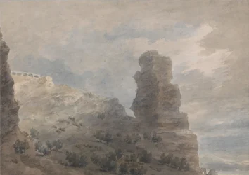 En vy från värdshuset i Terracina