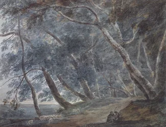 Galleria Di Sopra, Lake Albano, ca 1780-89 (akvarell)