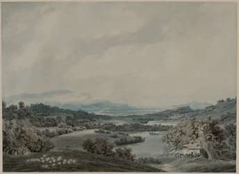 Italienskt landskap, ca. 1790-1792.