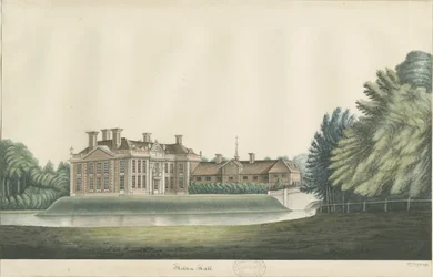 Hilton Hall: akvarellmålning och [1800-talet]