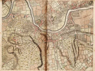 Karta över Barnes, Battersea, Putney och Wandsworth