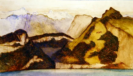 Lake scene, ca 1880 (akvarell på papper) (par till 359450)