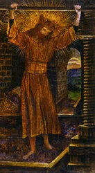 The Wine Press, ca 1860 (akvarell, gouache & guldfärg på papper)