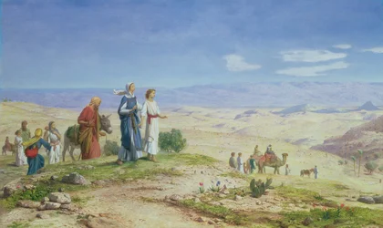 Utanför Jerusalem, 1878 (olja på duk ombord)