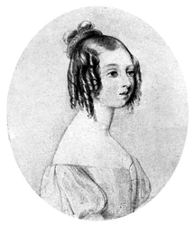 Prinsessan Victoria vid femton års ålder, c1834.