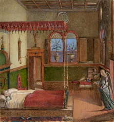 Teckning av Carpaccios dröm om Saint Ursula, 1876