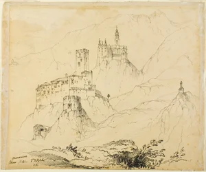 Fästningar i Tyrolen, nära Mals (recto); Slott i Lenzburg (verso)