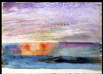 Solnedgång vid Herne Hill genom Smoke of London, 1876