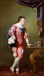 Porträtt av Philip Stanhope (olja på duk)