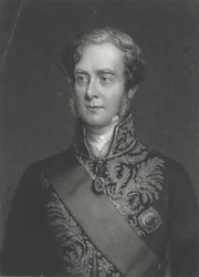 Porträtt av George Villiers, 4:e greven av Clarendon 1800-1870.
