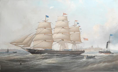 Fartyget Utinia utanför Tynemouth