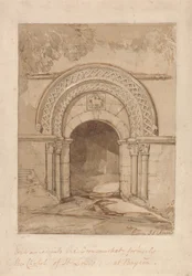 Ingång till Cornmarket, tidigare S:t Louis-kapellet, i Bayeux