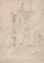 Framlingham Castle, Suffolk: En del av ruinerad interiör