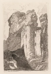 Liber Studiorium: Ragland Castle, Monmouhshire, 1838.