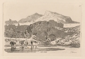 Liber Studiorum: Plate 21, View in North Wales, 1838.