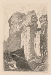 Liber Studiorum: Platta 24, Ragland Castle, Monmouthshire