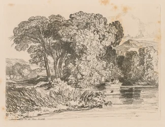 Liber Studiorum: Plate 4, View on the Yare, Norfolk, 1838.