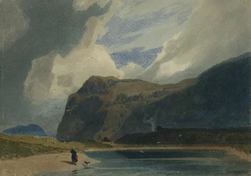 Bergsscen i Wales, 1810 (wc-papper)