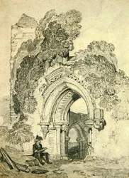 Romansk ruin (penna på papper)