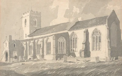 Södra sidan av Catfield Church, Norfolk