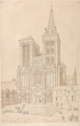 S:t Peter i Lisieux, Normandie: Västra framsidan