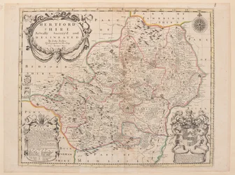 Karta över Hertfordshire
