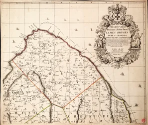 En ny  exakt karta över ön Barbados i Amerika enligt undersökning gjord under åren 1717 till 1721 av William Mayo