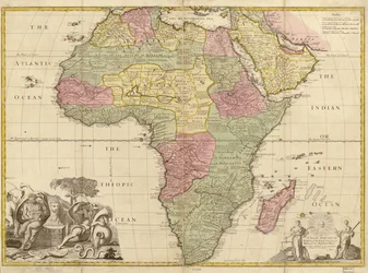Afrika - korrigerad från observationer av Royal Society i London och Paris. LOC 2005625330